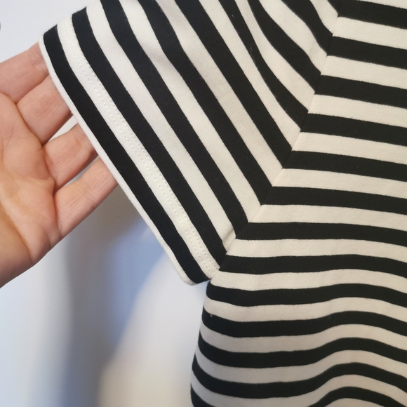 KATE SPADE BROOME STREET| Striped shirt with ruffled peplum size L - Picture 5 of 14